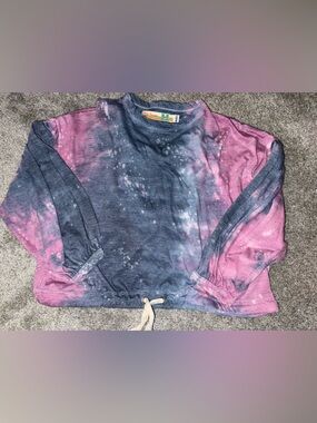 Vintage Havana - M(10/12) - tie bottom LS shirt